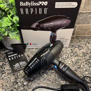 BaBylissPRO RAPIDO Italian Hair Dryer. New Open Box.